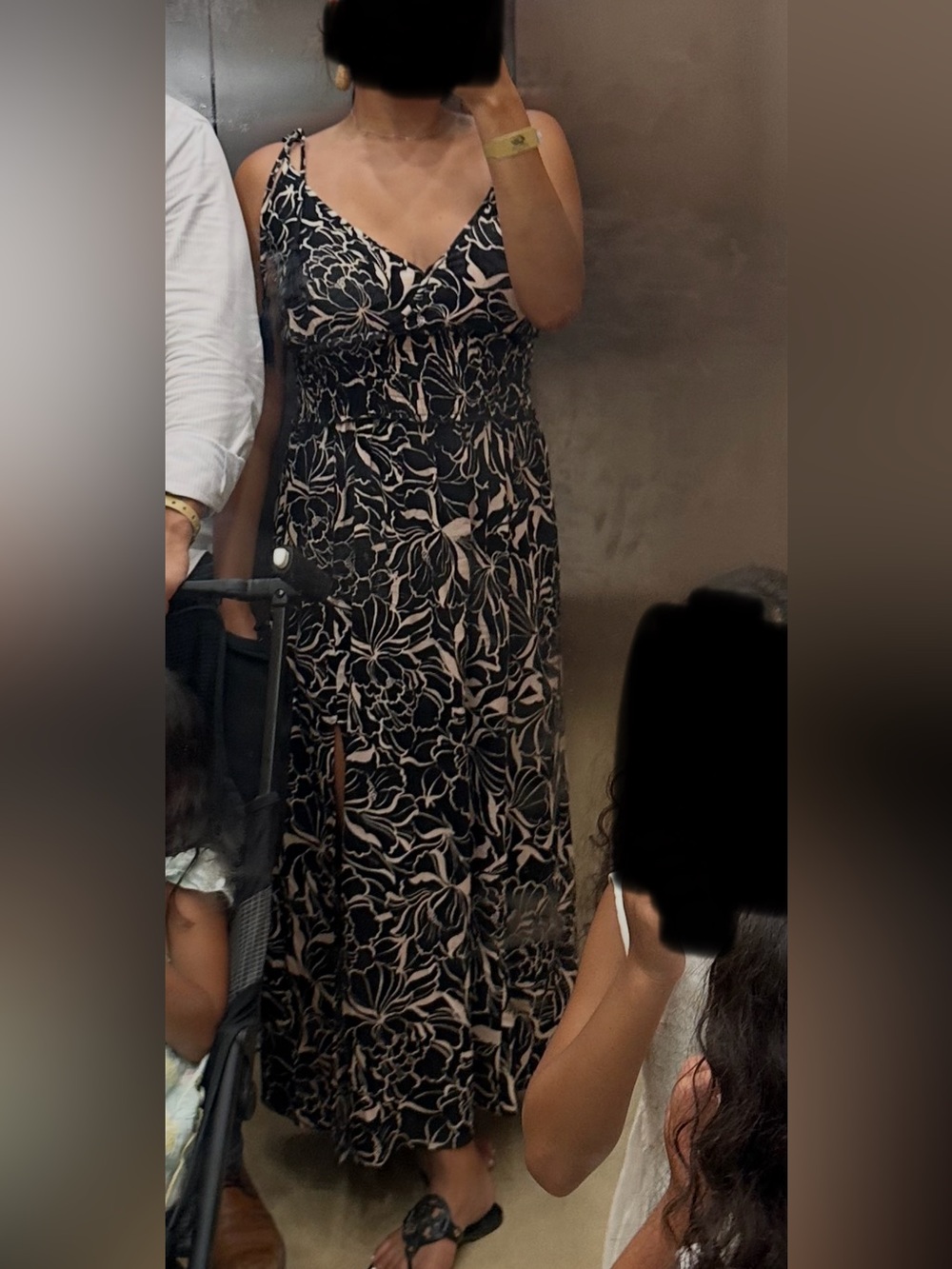 Black print Summer Dress